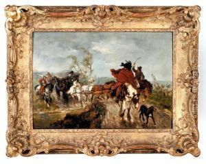 Ucieczka Przed Burza, 1879 R. by Wilhelm Carl Rauber