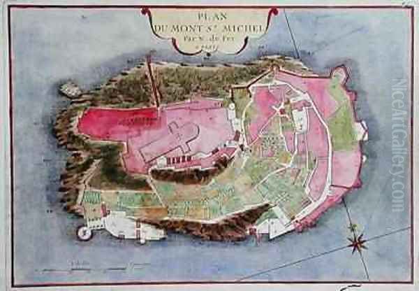 Plan of Mont Saint Michel - view 1