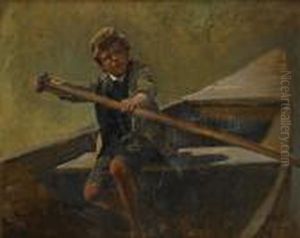 Pojke I Roddbat by Karl Raupp