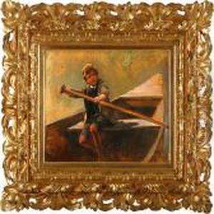 A Boy In A Rowing Boat