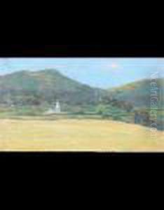 Paesaggio Con Chiesetta by Cesare Ravasco