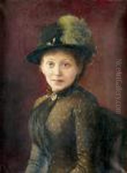 Portrat Einer Eleganten Dame. - view 1