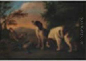 A Gentleman Resting From Hunting With His Dogs by Samuel Raven
