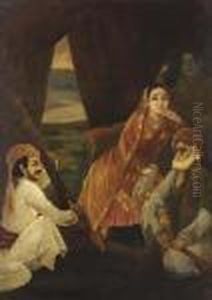 Court Scene by Raja Ravi Varma