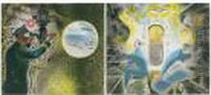 Two Lithographs Printed In
Colours, Circa 1941, From The Edition Of Approximately 50, Published By
The Artist, On Wove Paper, With Margins, In Good Condition Apart From
Engine Room With A Barely Visible Flattened Vertical Crease Extending
Through by Eric Ravilious