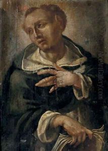 The Virgin at prayer; and A male Saint by Carlo Dolci