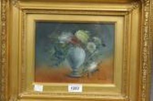 Still Life, Flowers In A Vase by William Henry Raworth