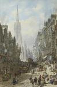 View Of The Lawnmarket On The Royal Mile, Edinburgh