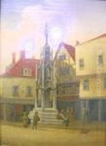 The Buttercross, Winchester by Louise Rayner