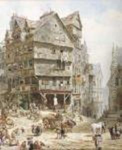 Old Houses - Head Of West Bow by Louise Rayner