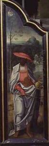 Adoration of the Magi Melchior the Negro King by Jan van Dornicke