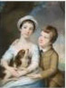 Portrait Of George Henry 
Fitzroy, Earl Of Euston, Later 4th Duke Of Grafton And Lady Georgina 
Fitzroy by Catherine Read