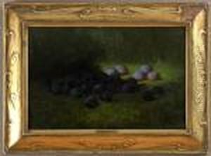 Still Life With Plums by Carducius Plantagenet Ream