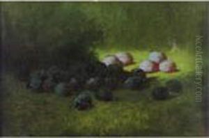 Still Life With Plums by Carducius Plantagenet Ream