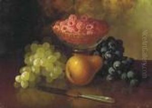 Still Life With Raspberries, Grapes And Pear Still Life With Raspberries, Grapes And Pear
