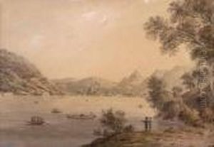 Sommertag Am Comer See by Josef Rebell