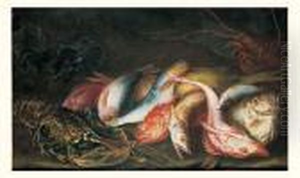 Nature Morte De Poissons Et De Homard - view 1