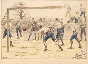 The Corinthians vs Preston North End at Richmond The Third Goal by S. T. Dadd