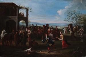 Giochi All""aperto Presso Un Casolare Rustico