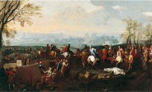 Prince Eugene Of Savoy And The Imperial Army At The Siege Of A City