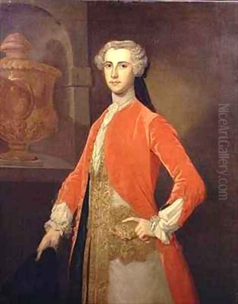 Portrait of Francis Seymour Conway Marquess of Hertford 1719-94 in the Hunting Livery of George II - view 1