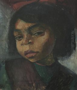 Head Of A Girl by Anita Ree