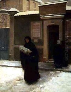Leaving the Maternity Hospital by Guillaume Albert Demarest