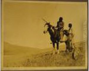 Medicine Owl And Princess Dawn Mist Of The Blackfeet Tribe by Roland W. Reed