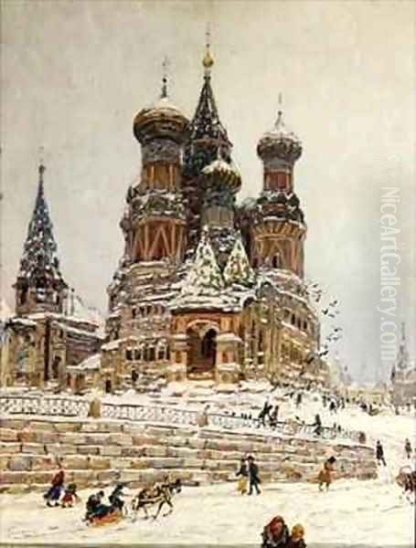 St Basils Cathedral Red Square Moscow - view 1