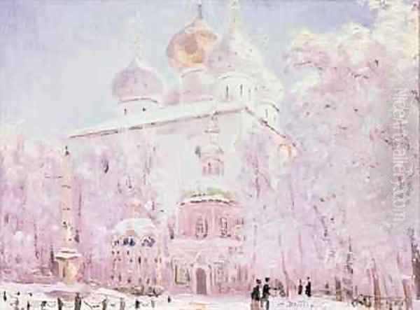 Winter in the Trinity St Sergius Lavra in Sergiyev Posad - view 1