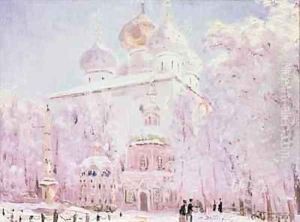 Winter in the Trinity St Sergius Lavra in Sergiyev Posad