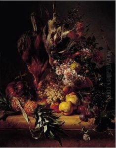 Still Life With Fruit And Game by Hendrik Reekers