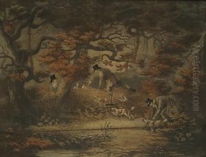 Starting Out, Duck Shooting, Sportsmen Refreshing, Packing Up by Richard Gilson Reeve