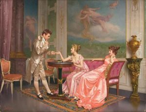 The Courtship by Vittorio Reggianini