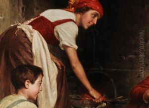 Die Junge Gitarrenspielerin by Vittorio Reggianini