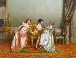 The Flirt by Vittorio Reggianini