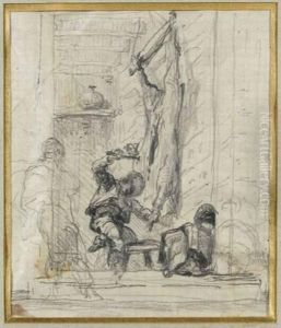 Un Boucher Arabe by Regnault Henri