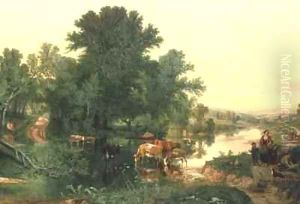 Landscape by Henry William Banks Davis, R.A.