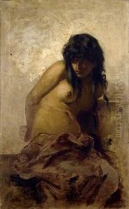 Buste De Femme by Regnault Henri