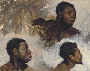 Studies Of Black Men by Regnault Henri