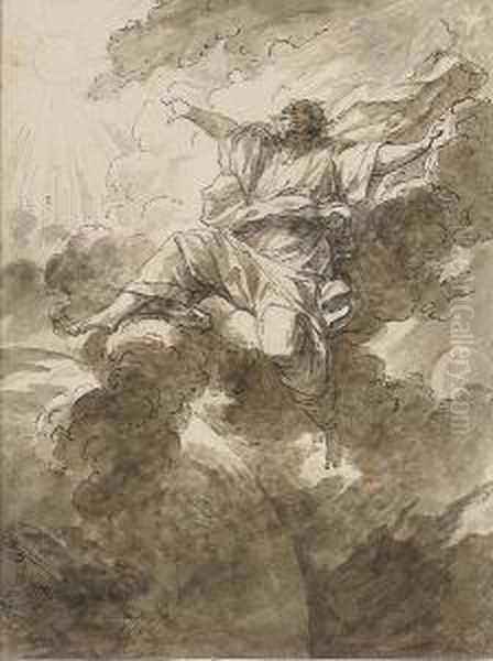 God Creating The Earth, The Sun And The Moon - view 1