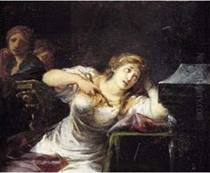 La Mort De Cleopatre by Jean-Baptiste Regnault