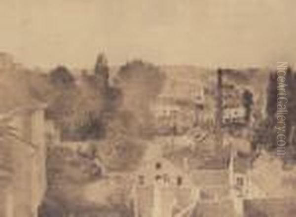 Vue De La Ville De Sevres Prise De La Manufacture - view 1