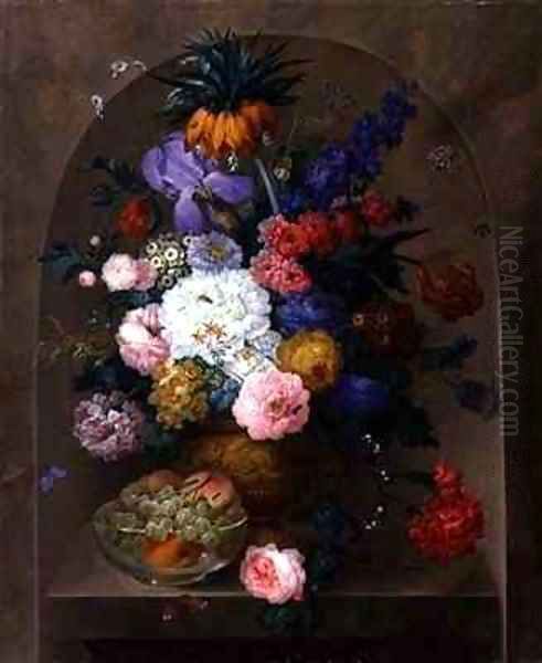 Still Life of Fruit and Flowers - view 1