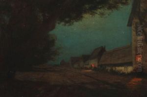 Village At Night by Frank Knox Morton Rehn