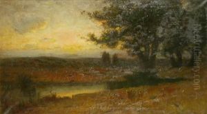 Sunset River Landscape