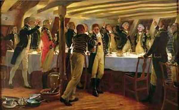 Before Copenhagen The Ward Room of HMS Elephant - view 1