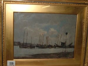 Harbourscene by Archibald David Reid