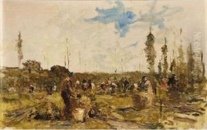 Hop Pickers by Archibald David Reid