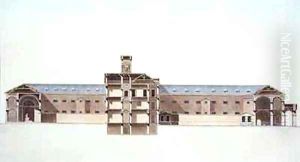 Cross Section of the New Prison in Brussels Cross Section of the New Prison in Brussels